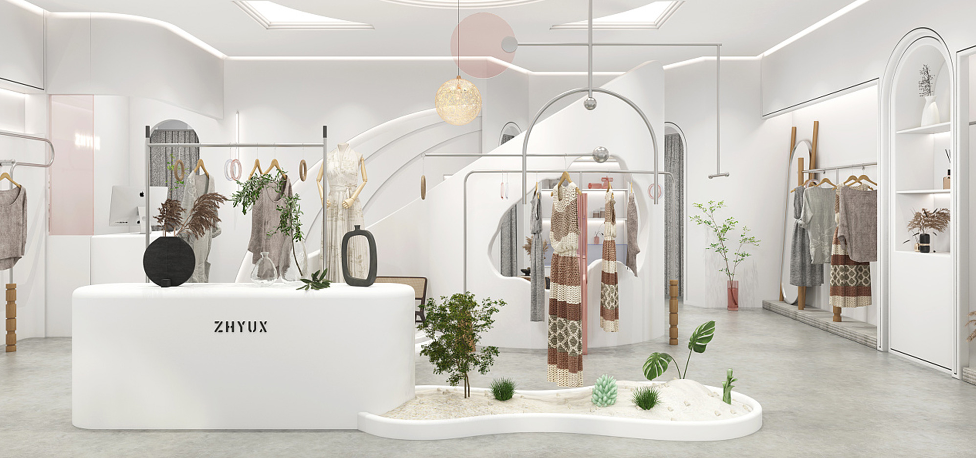 店面設(shè)計-女士服裝店怎樣設(shè)計才能比較均衡呢？